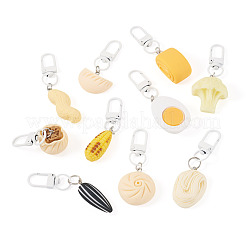 10Pcs 10 Styles Opaque Resin Imitation Food Pendants&nbsp;AJEW-TADJ0001-25