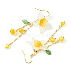 3 Pairs Acrylic & Brass Dangle Earrings for Women&nbsp;EJEW-TA00566