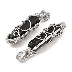 Natural Obsidian Pendants&nbsp;G-K338-28P-02