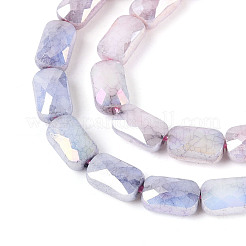 Anti-Tarnish Electroplate Glass Beads Strands&nbsp;GLAA-T025-29E