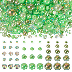 Half Round ABS Plastic Cabochons&nbsp;FIND-TAC0038-08F