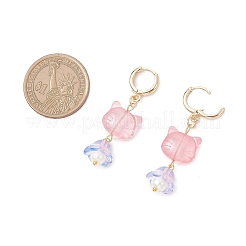 7 Pairs Lampwork Hoop Earrings&nbsp;EJEW-JE06546