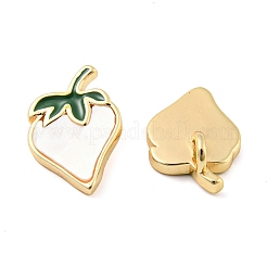 Natural Freshwater Shell Fruit Charms&nbsp;KK-Q806-06G