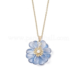 Glass Pendant Necklaces&nbsp;NJEW-MZ00112-03