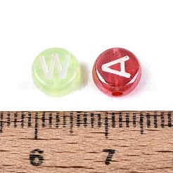 AB Color Plating Transparent Acrylic Beads&nbsp;TACR-Q013-04