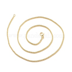 Brass Flower Link Chains Necklace for Women&nbsp;NJEW-P265-12G