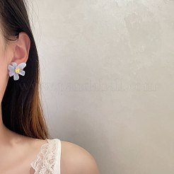 Resin & Rhinestone Stud Earrings for Women&nbsp;WGF275A-01