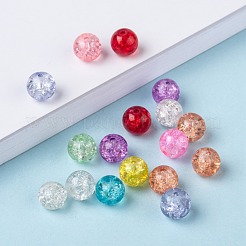 Transparent Crackle Glass Beads&nbsp;CCG-R001-8mm-M