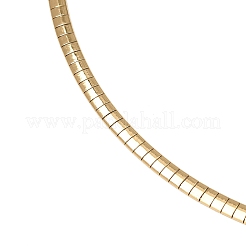 4MM 304 Stainless Steel Flat Snake Chain Necklaces&nbsp;MAK-Z004-07G