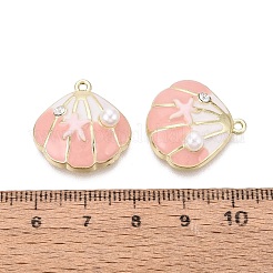 Rack Plating Alloy Enamel Pendants&nbsp;PALLOY-M199-22G