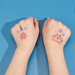 8 Sheets 8 Style Love and Peace Theme Paper Body Art Tattoos Stickers&nbsp;DIY-CP0007-55
