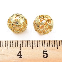 Rack Plating Brass Beads&nbsp;KK-S377-07G