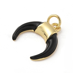 Brass Enamel Pendants&nbsp;KK-C110-28G-03
