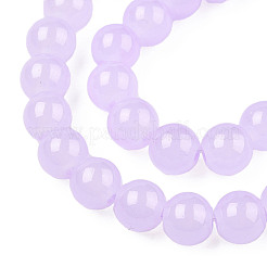 Imitation Jade Glass Beads Strands&nbsp;DGLA-S076-8mm-27-01