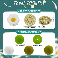 Food Grade Eco-Friendly Silicone Focal Beads&nbsp;SIL-SC0002-79
