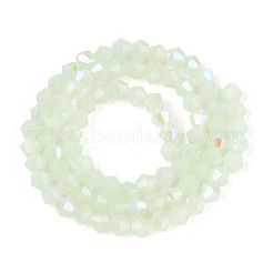 Imitation Jade Electroplate Glass Beads Strands&nbsp;GLAA-F029-J4mm-D07