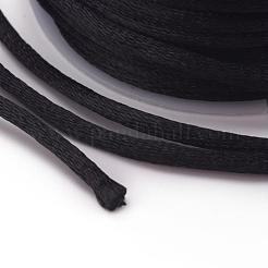 Nylon Satin Rattail Cords&nbsp;NWIR-L006-1mm-02