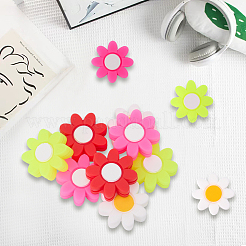 8Pcs 4 Colors Flower Silicone Tennis Racquet Dampener&nbsp;AJEW-CN0005-02