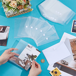 120Pcs Rectangle Transparent PP Plastic File Pockets&nbsp;AJEW-WA0001-94