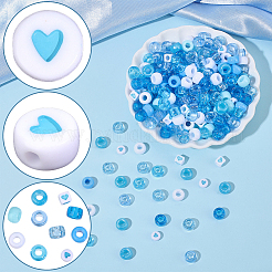 1200Pcs 10 Styles Opaque Plastic and  Opaque Acrylic Beads&nbsp;KY-PA0001-15B