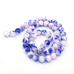 Natural Persian Jade Beads Strands&nbsp;G-D434-6mm-14