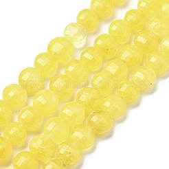 Natural Dyed White Jade Beads Strands&nbsp;G-C179-A6mm-04