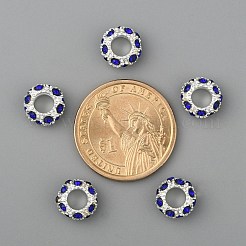 Alloy Montana Rhinestone European Beads&nbsp;X-CPDL-H999-17
