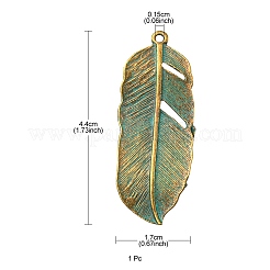 Tibetan Style Alloy Pendants&nbsp;PALLOY-YW0001-33