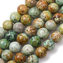 Natural Peruvian Turquoise(Jasper) Beads Strands&nbsp;G-T150-A01-10mm