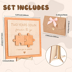 1 Set 2st Anniversary Gift For Boyfriend Girlfriend&nbsp;DJEW-SP0001-07C