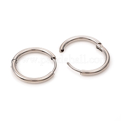 Tarnish Resistant 201 Stainless Steel Huggie Hoop Earrings&nbsp;LS-EJEW-L250-01J-P
