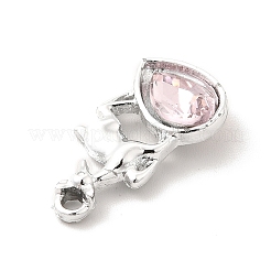 UV Plating Alloy Glass Pendants&nbsp;PALLOY-M209-03P