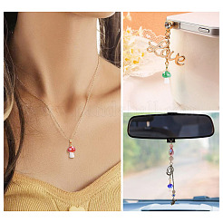 24Pcs 12 Colors Handmade Lampwork Pendants&nbsp;LAMP-TA0001-77