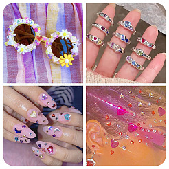 160Pcs 8 Colors Heart Resin Cabochons&nbsp;MRMJ-TA0001-51