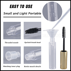 10Pcs DIY Plastic Empty Eyelash Bottle with 4Pcs 2ml Disposable Plastic Dropper with 2Pcs Mini Transparent Plastic Funnel Hopper&nbsp;MRMJ-GF0001-53B