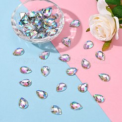 Imitation Taiwan Acrylic Rhinestone Cabochons&nbsp;GACR-A022-13x18mm-17