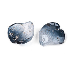 Transparent Glass Petal Pendants&nbsp;GLAA-T030-05-A