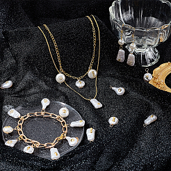 16 Sets 8 Styles ABS Plastic Imitation Pearl Pendants&nbsp;PALLOY-GA0004-13