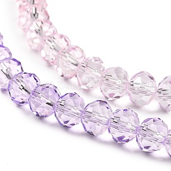 Transparent Painted Glass Beads Strands&nbsp;DGLA-A034-T6mm-A05
