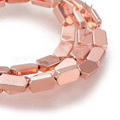 Electroplated Non-magnetic Synthetic Hematite Beads Strands&nbsp;G-M359-08RG