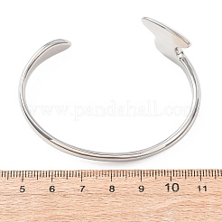 316 Surgical Stainless Steel Cuff Bangles&nbsp;BJEW-C142-08P