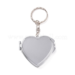Iron Folding Mirror Keychain&nbsp;DIY-D079-01D