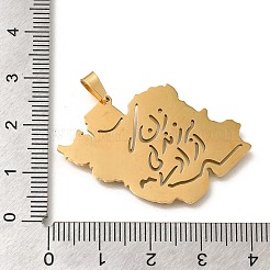 304 Stainless Steel Pendants&nbsp;STAS-S144-06C