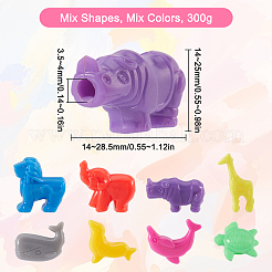 300G 2 Styles Plastic Beads&nbsp;FIND-SP0002-62