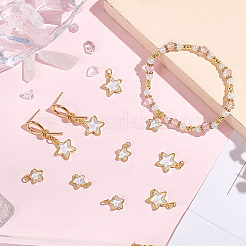 10Pcs 2 Styles Brass Charms&nbsp;KK-BBC0019-20A