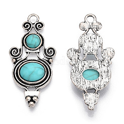Synthetic Turquoise Pendants&nbsp;PALLOY-TAC0044-56AS