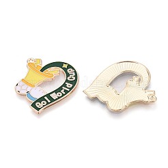 Alloy Enamel Pendants&nbsp;ENAM-T025-01G-07