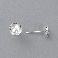 304 Stainless Steel Stud Earring Findings&nbsp;STAS-H436-25S-8mm