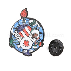 Football Alloy Enamel Pins&nbsp;JEWB-G046-01B