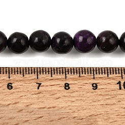 Natural Dyed White Jade(Imitation Charoite) Beads Strands&nbsp;GG-CBA0743-J02-8mm